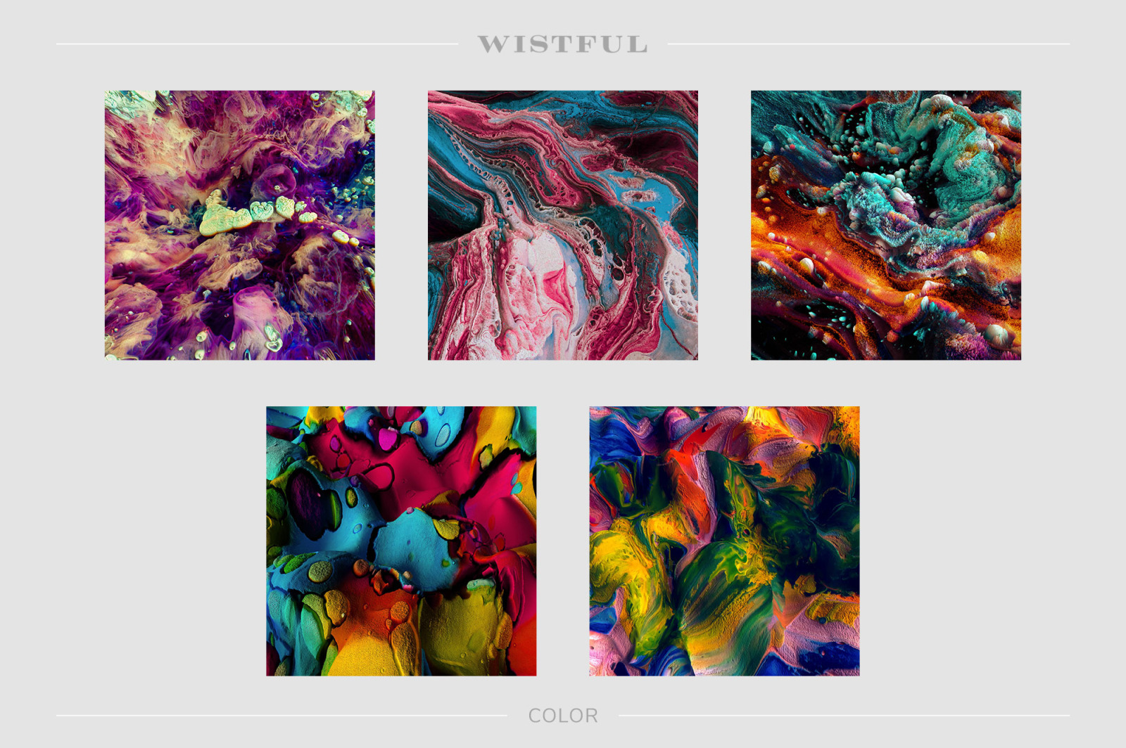 Wistful: Experimental 3D Paint Textures Wistful: Experimental 3D Paint Textures