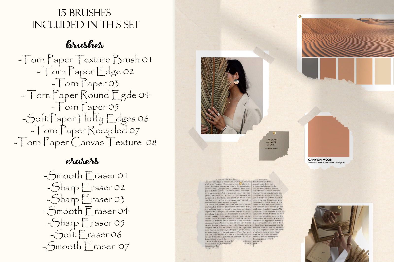Torn Paper Kit for Procreate Torn Paper Kit for Procreate