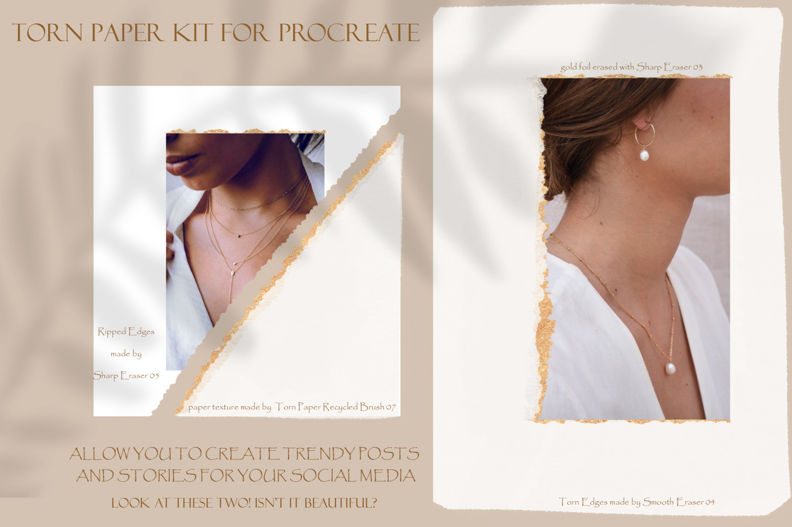 Torn Paper Kit for Procreate Torn Paper Kit for Procreate