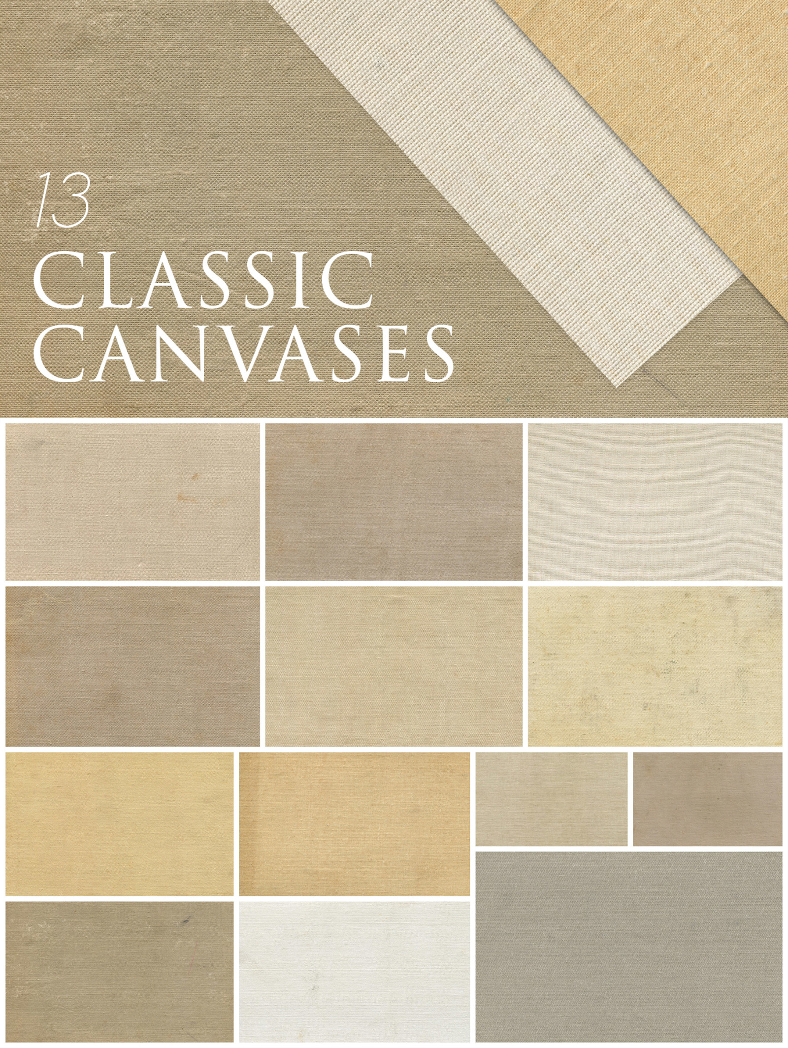 85 Various Canvas Textures 85 Various Canvas Textures