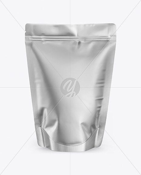 Metallic Stand-Up Pouch Mockup