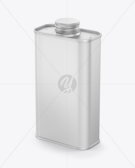 Glossy Tin Can Mockup