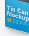 Glossy Tin Can Mockup