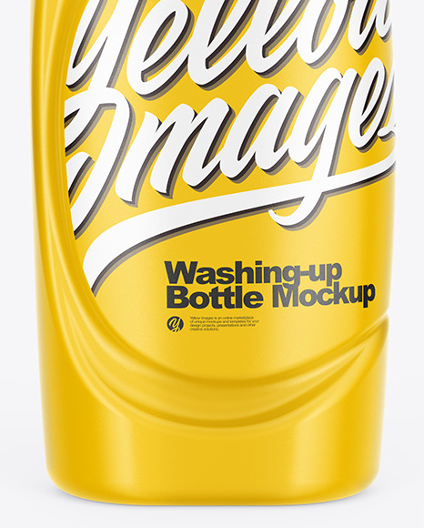 Glossy Washing-up Bottle Mockup