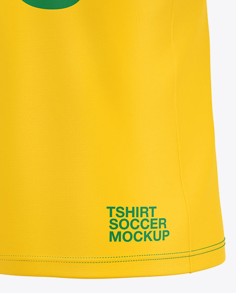 Soccer T-shirt Mockup – Half Side View