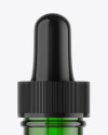 Green Glass Dropper Bottle Mockup