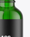 Green Glass Dropper Bottle Mockup