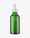 Green Glass Dropper Bottle Mockup