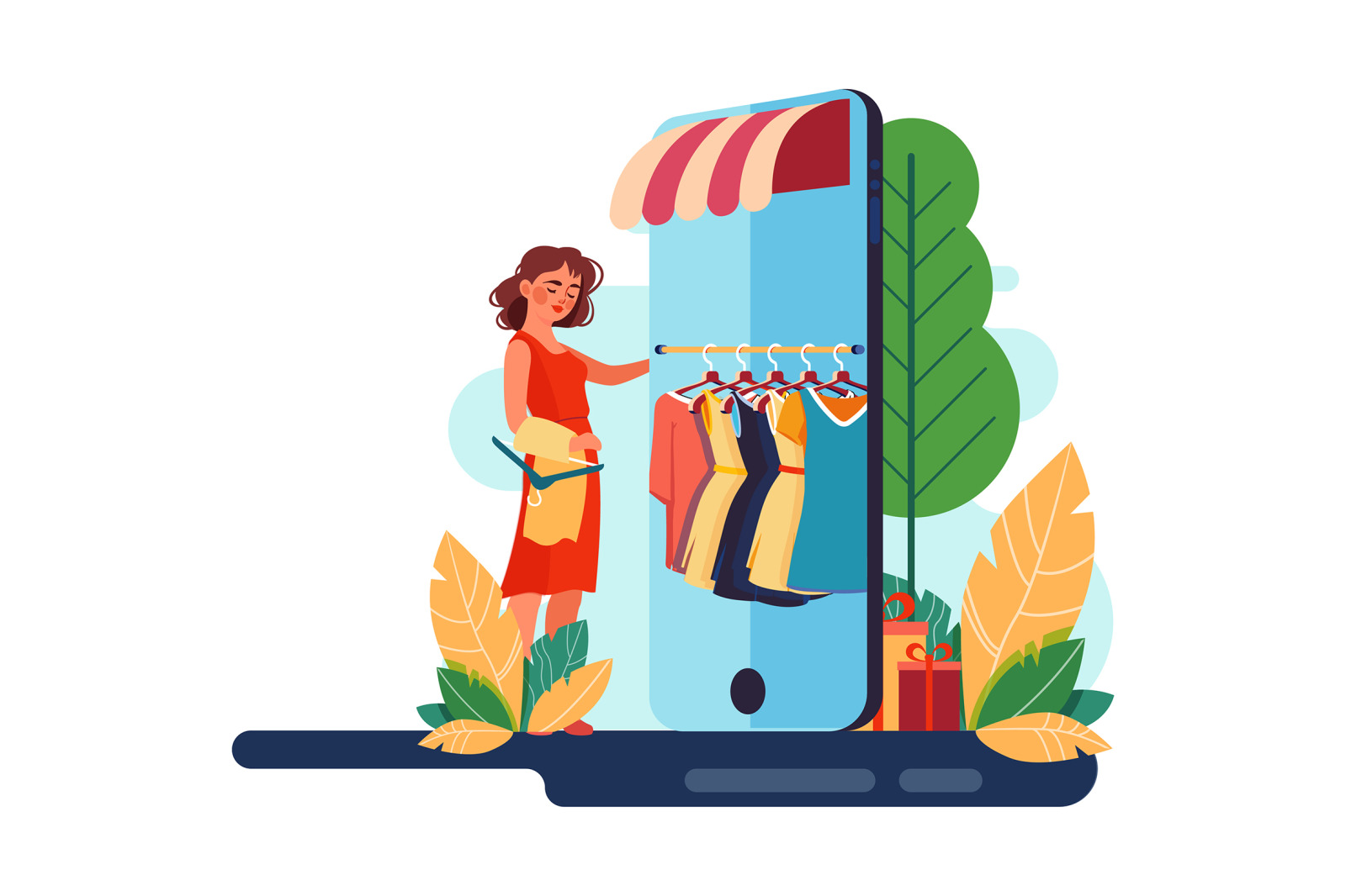 M119_Online Shopping Illustrations M119_Online Shopping Illustrations