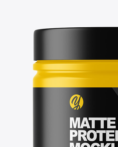 Matte Protein Jar Mockup