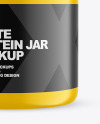 Matte Protein Jar Mockup