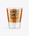 Whisky Glass Shot Mockup