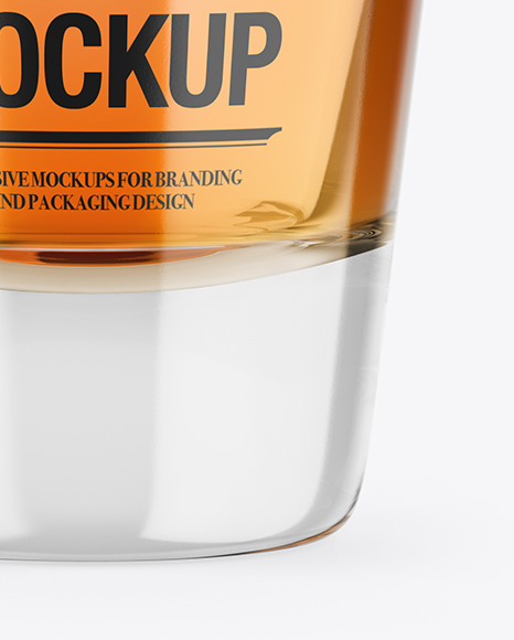 Whisky Glass Shot Mockup