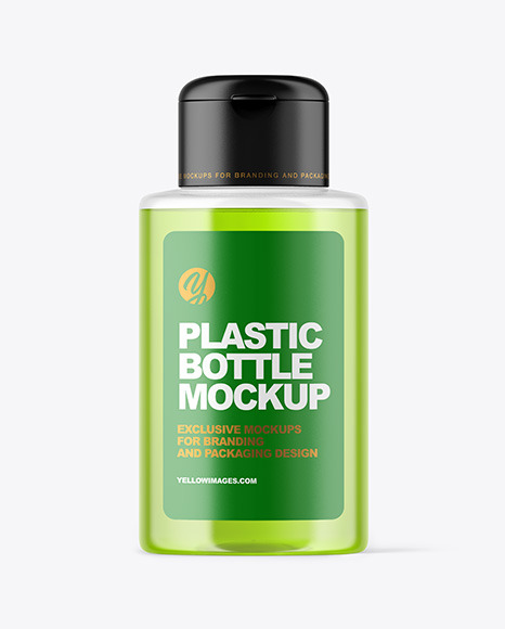 Clear Plastic Bottle Mockup