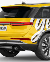 Crossover SUV Mockup – Back HalfSide View