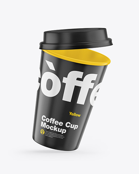 Glossy Coffee Cup Mockup