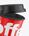 Glossy Coffee Cup Mockup