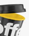 Glossy Coffee Cup Mockup