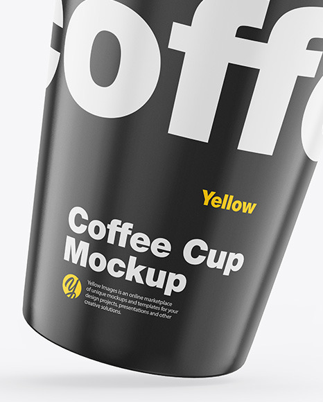 Glossy Coffee Cup Mockup