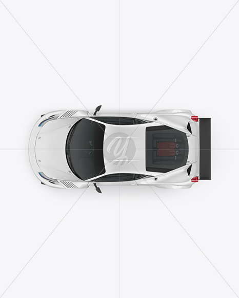 Sport Car Mockup - Top View