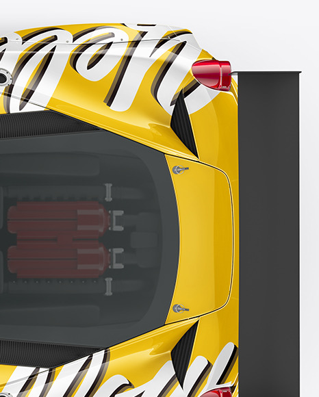 Sport Car Mockup - Top View