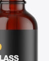 Dark Amber Glass Dropper Bottle Mockup