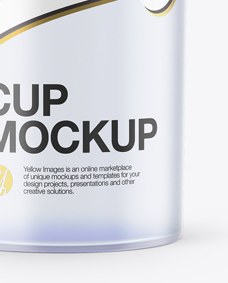 Frosted Plastic Cup Mockup