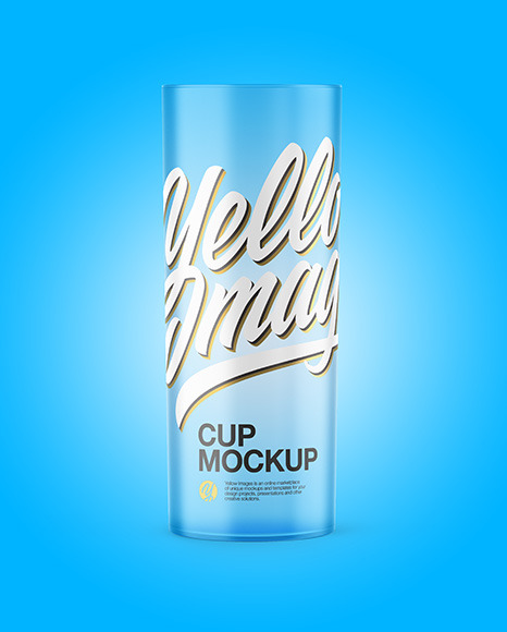 Frosted Plastic Cup Mockup