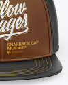 Leather Snapback Cap Mockup