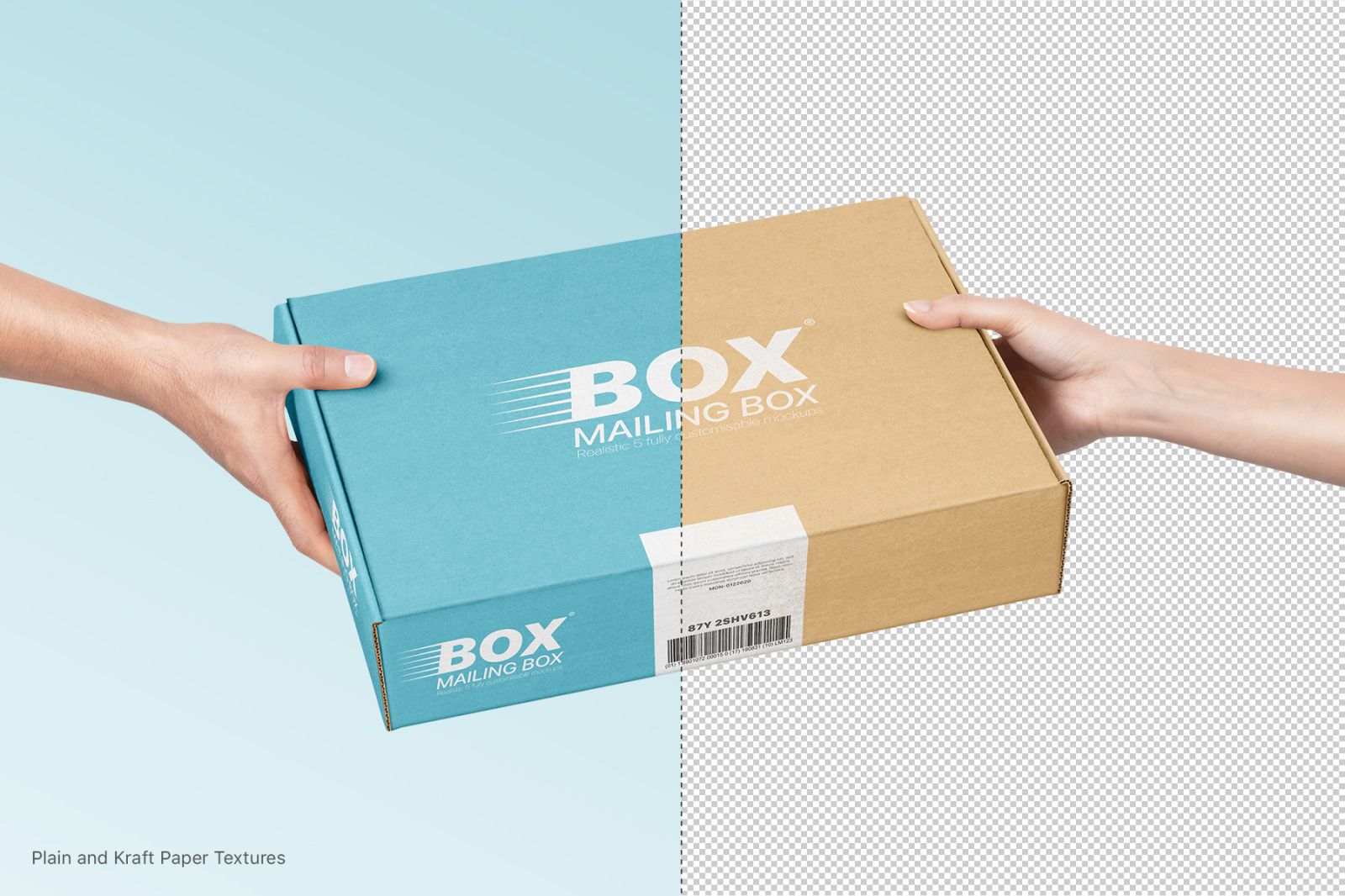 Mailing Box Mockups Set