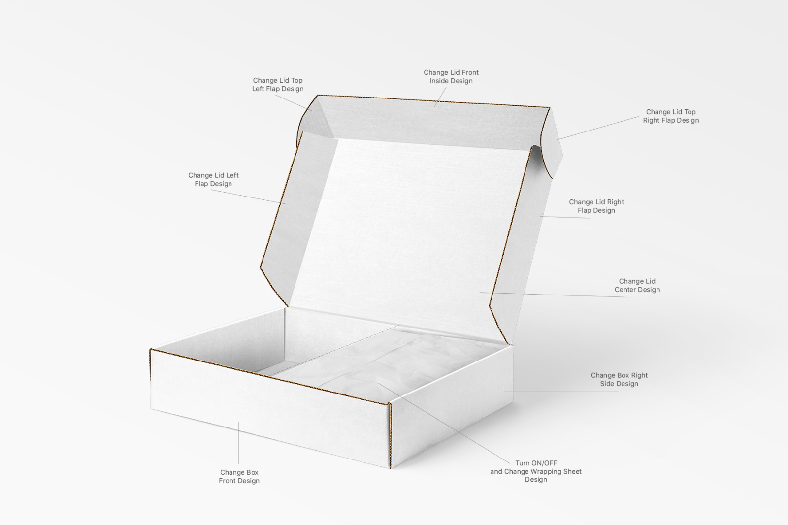 Mailing Box Mockups Set