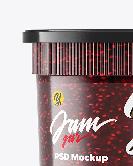 Raspberry Jam Jar Mockup