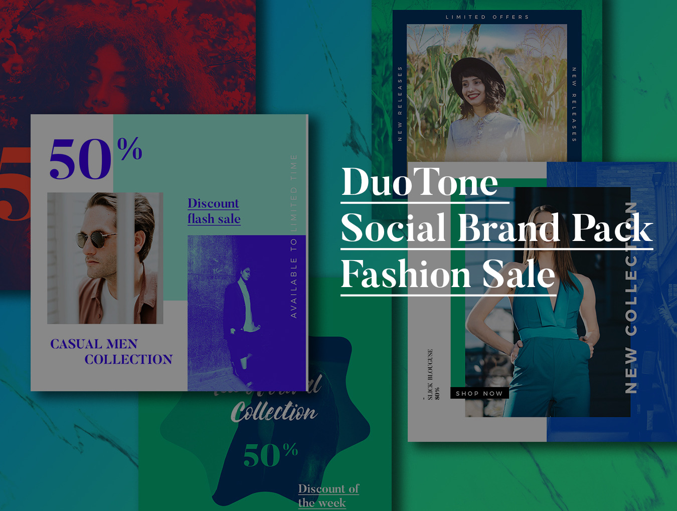 DuoTone Social Media Templates