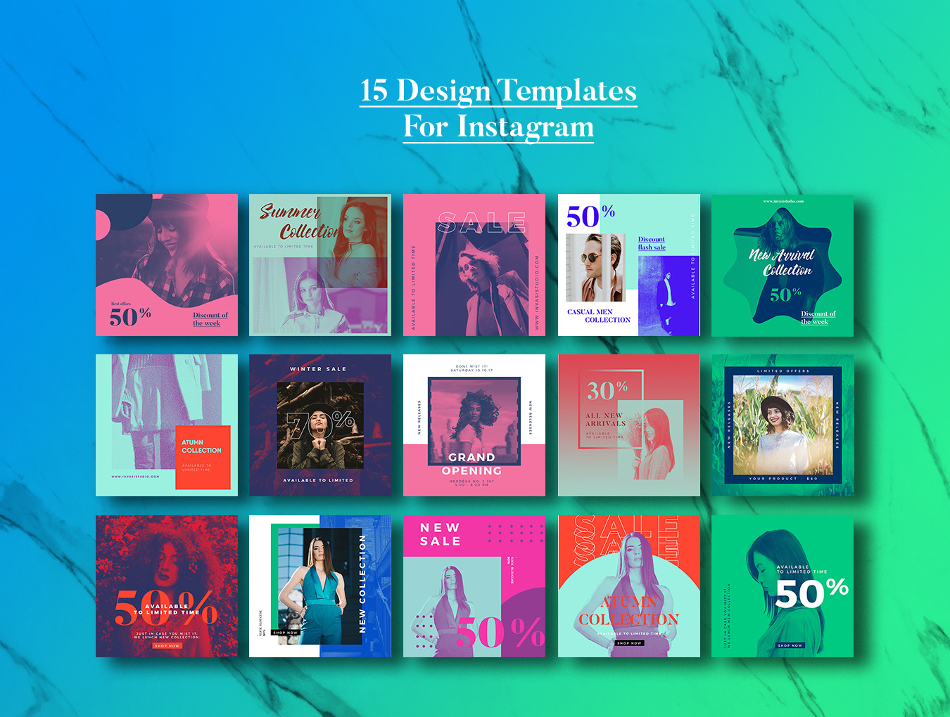 DuoTone Social Media Templates