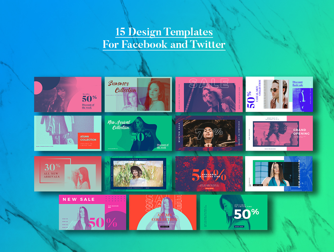 DuoTone Social Media Templates