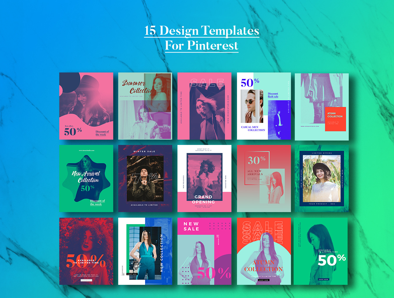 DuoTone Social Media Templates