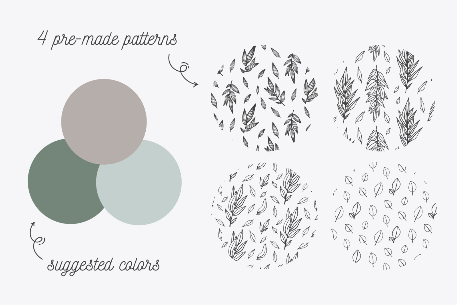 52 hand drawn branches 52 hand drawn branches