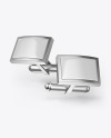 Two Cufflinks with Rectangle Caps Mockup