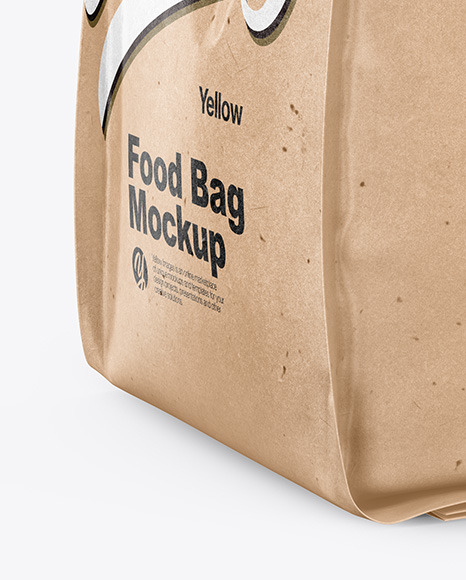 Kraft Food Bag Mockup