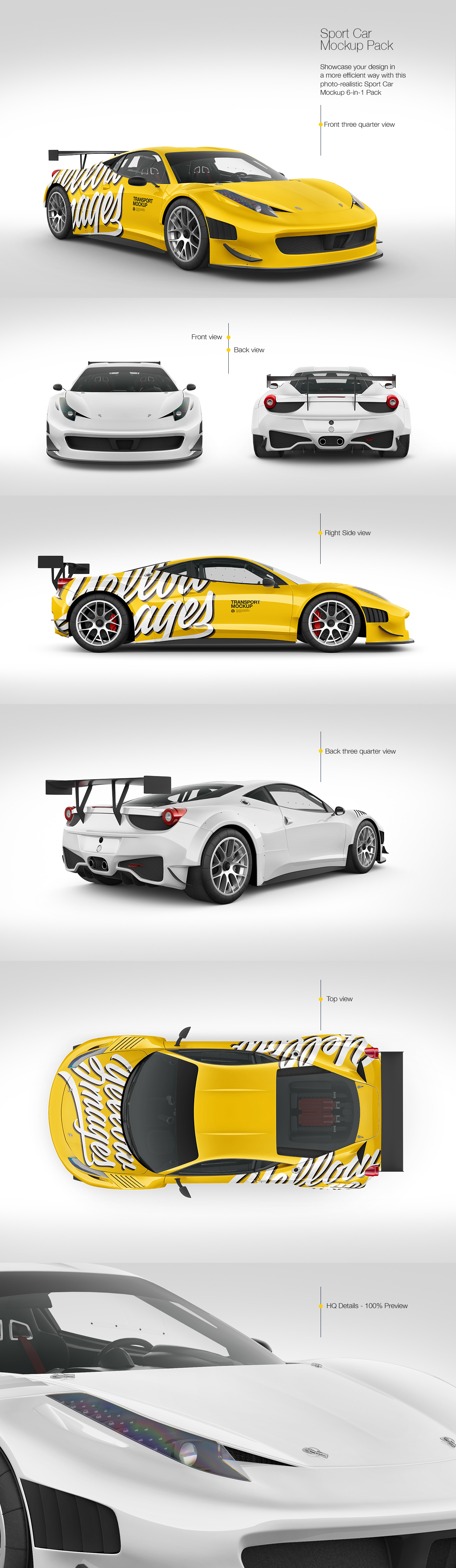 Sport Car Mockup Pack