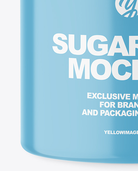 Glossy Sugar Jar Mockup