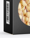 Paper Box with Conchiglie Rigate Pasta Mockup