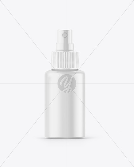 Matte Spray Bottle Mockup