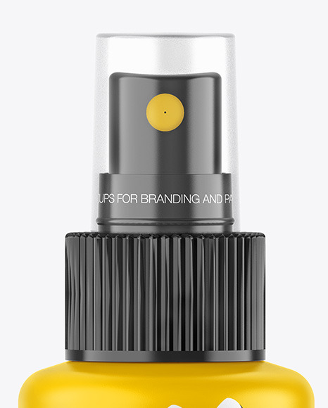 Matte Spray Bottle Mockup