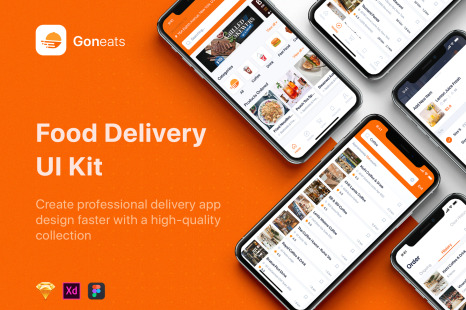 GonEats - Food Delivery UI Kit - Uikit