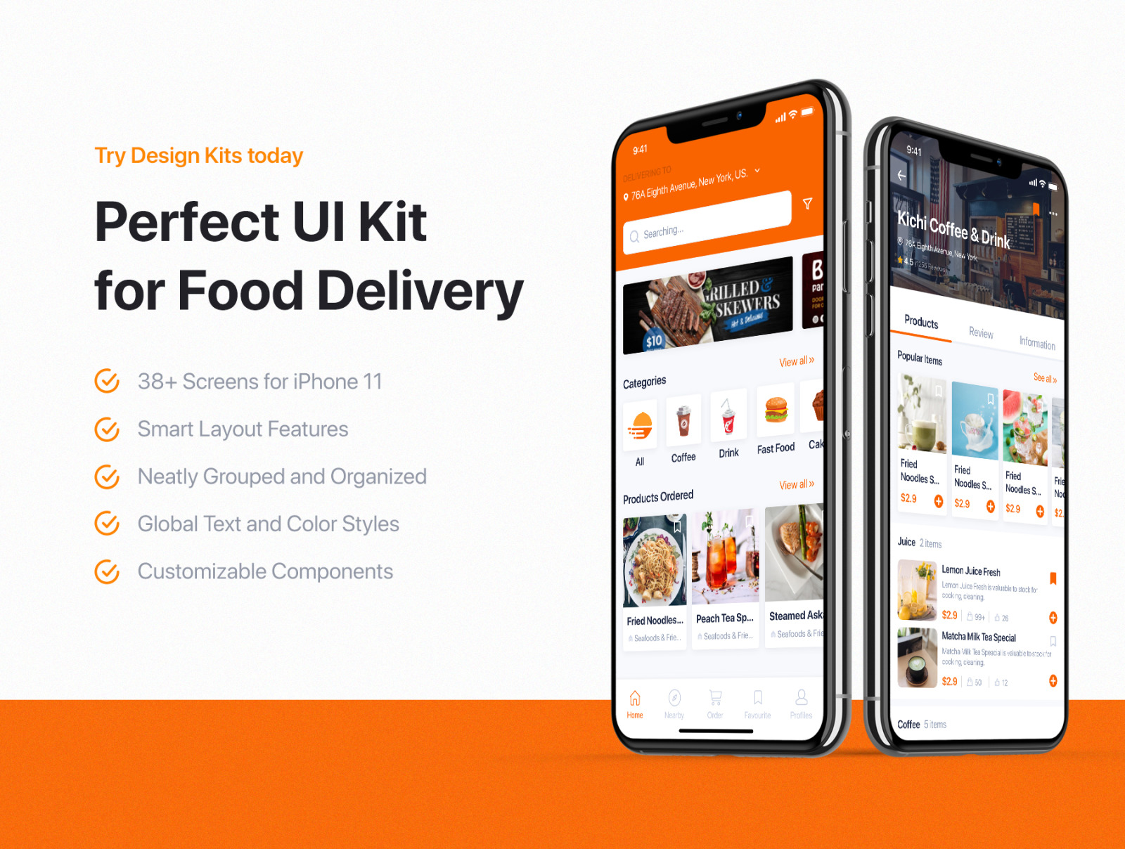 GonEats - Food Delivery UI Kit GonEats - Food Delivery UI Kit