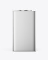 Metallic Square Tin Can Mockup