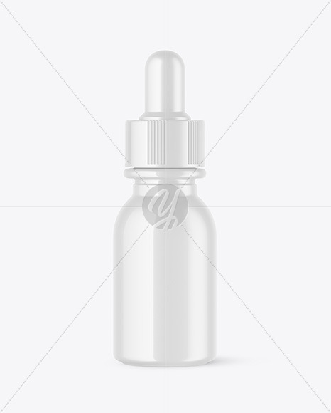 Glossy Dropper Bottle Mockup