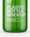 Blue Cosmetic Bottle with Pump Mockup