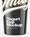 Glossy Yorurt Cup Mockup